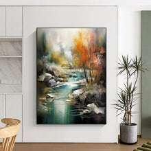 Load image into Gallery viewer, Vibrant River Landscape Art for Living Room &amp; Spa Retreat LargeART0832
