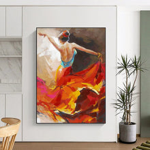 Load image into Gallery viewer, Vivid Abstract Painting, Dynamic Dancer Art for Dance Studio &amp; Spanish - Style Dining Room LargeART2178
