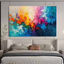 Load image into Gallery viewer, Vibrant Color Burst Abstract Composition Abstract acrylic painting DLZ049
