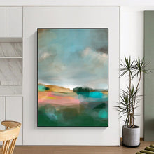 Load image into Gallery viewer, Dreamy Colorful Abstract Landscape, Suited for Artistic Home Office &amp; Eclectic Living Room LargeART2001
