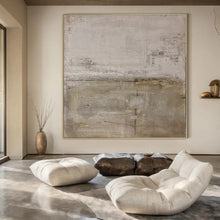 Load image into Gallery viewer, Light Gray Textured Abstract Art for Scandinavian - style Office &amp; Serene Home Library LargeART0957
