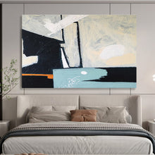Load image into Gallery viewer, Monochromatic Geometric Abstract Painting on Canvas DKH546
