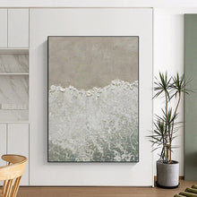Load image into Gallery viewer, Textured Coastal Abstract Art – Ideal for Beach House Bedroom &amp; Spa - Like Bathroom LargeART0678
