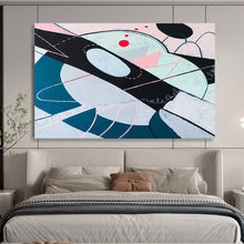 Load image into Gallery viewer, Playful Geometric Abstract Painting on Canvas DKH549
