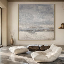 Load image into Gallery viewer, Hand - painted Massive Gray Textured Abstract Landscape Acrylic Art for Modern Offices LargeART0117

