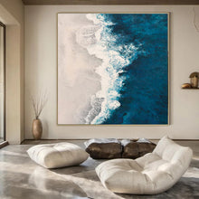 Load image into Gallery viewer, Aerial Ocean View Painting, Suited for Beach House Entryway &amp; Coastal - Inspired Living Room LargeART1400

