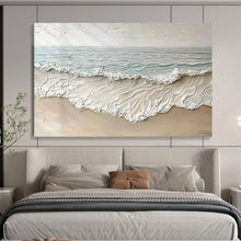 Load image into Gallery viewer, Textured Beach Waves - Coastal Entryway Art LargeART1581
