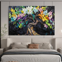 Load image into Gallery viewer, Colorful Tree “Whimsical Growth” Painting on Canvas, Fantasy Landscape Art DKH825
