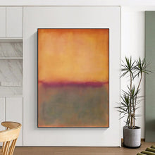 Load image into Gallery viewer, “Orange and Purple Color Blocks” - Orange, Purple, Grey Abstract Art on Canvas DKH1239
