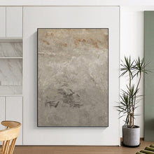 Load image into Gallery viewer, “Subtle Gray Textures” Abstract Minimalist Painting on Canvas, Understated Decor DKH960
