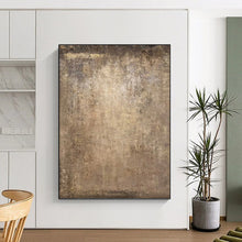 Load image into Gallery viewer, “Textured Earth Tones” - Brown, Beige Abstract Art on Canvas DKH1208
