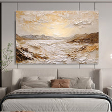 Load image into Gallery viewer, Textured Mountain - Sea Abstract Painting (Revisited) DKH460
