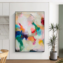 Load image into Gallery viewer, Colorful Abstract Chaos Acrylic Art - Perfect for Bohemian - style Studio &amp; Creative Kids’ Room LargeART0597

