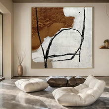 Load image into Gallery viewer, Earthy Tones Abstract Figure Abstract Canvas Painting, Great for Modern Gallery &amp; Creative Workspace LargeART1127
