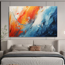 Load image into Gallery viewer, Hand - painted Dynamic Color Wave Acrylic Art for Energetic Home Gyms LargeART1704
