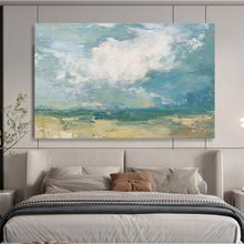 Load image into Gallery viewer, Hand - painted Impressionistic Landscape Acrylic Art for Country Cottage Living Room Decor LargeART1663
