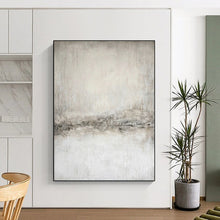 Load image into Gallery viewer, “Concrete Whispers” - Textured Monochrome Art, Great for Office Serenity, Abstract Painting on Canvas DKH1068
