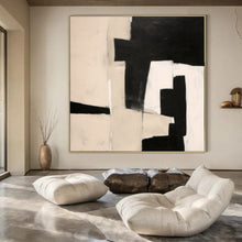 Load image into Gallery viewer, Monochrome Geometric Fusion Acrylic Art, Fit for Minimalist Home &amp; Library LargeART1038
