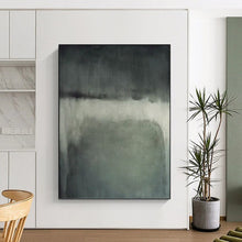 Load image into Gallery viewer, “Grey Gradient Mood” - Grey Abstract Art on Canvas DKH1193
