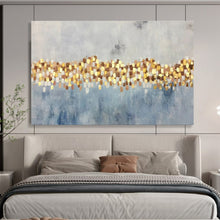 Load image into Gallery viewer, Gilded Abstract Stripes Art for Luxury Dining Room &amp; Elegant Entryway DKH164
