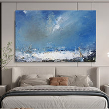 Load image into Gallery viewer, Dynamic Blue Sea and Sky Abstract acrylic painting DLZ031

