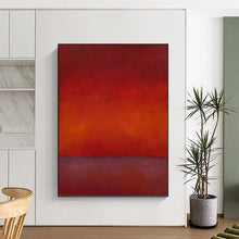 Load image into Gallery viewer, “Red and Purple Color - Field” - Evocative Color - Field Art on Canvas DKH1615
