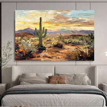 Load image into Gallery viewer, Impasto “Desert Sunset” Painting on Canvas, Southwest Landscape Art DKH808
