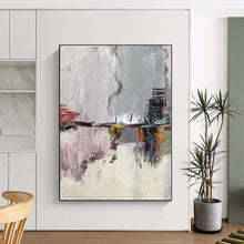 Load image into Gallery viewer, Large - Scale Gray - Colorful Abstract Landscape Art for Modern Hotel Lobby &amp; Creative Office LargeART0402
