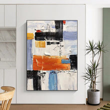 Load image into Gallery viewer, Large - Scale Vibrant Abstract Composition Acrylic Art for Game Room &amp; Art Café LargeART0412
