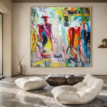 Load image into Gallery viewer, Colorful Figure Abstract Painting, Ideal for Bohemian Living Room &amp; Creative Studio LargeART1324
