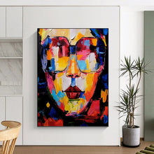 Load image into Gallery viewer, “Colorful Abstract Portrait” - Pop - Art Inspired Art on Canvas DKH1652
