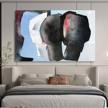 Load image into Gallery viewer, Hand - painted Large - scale Collaged Colorful Shapes Acrylic Art for Creative Studios LargeART1782
