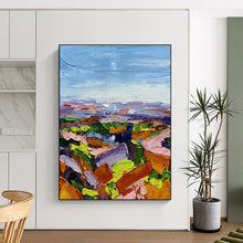 Load image into Gallery viewer, “Colorful Landscape Impasto” – Vibrant Oil Painting with Layered Textures DTP276
