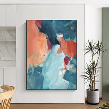 Load image into Gallery viewer, Bold Color - Block Abstract Art, Warm &amp; Cool Tones for Coastal Living Room &amp; Modern Dining Area LargeART2269
