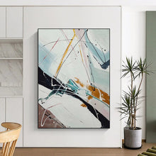 Load image into Gallery viewer, “Rhythmic Motion” – Colorful Stroke - filled Abstract Acrylic for Dynamic Energy DTP046
