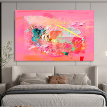 Load image into Gallery viewer, Pink - Based Mixed - Media Abstract Art - Perfect for Feminine Boutique &amp; Art Gallery Pop - Up DKH028
