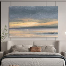 Load image into Gallery viewer, Subtle Sunset on the Shore Abstract acrylic painting DLZ016
