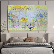 Load image into Gallery viewer, Bright Yellow Abstract Painting for Cheerful Kitchen &amp; Creative Studio Break Area DKH194
