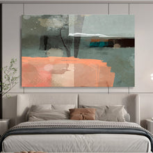 Load image into Gallery viewer, Subtle Color Block Abstract Art for Neutral - Toned Home Office &amp; Art Gallery Pop - Up DKH075
