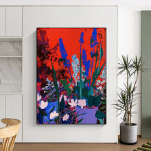 Load image into Gallery viewer, “Bold Color - Contrast Flower Garden” – Vibrant Floral Painting with Striking Color Choices DTP100
