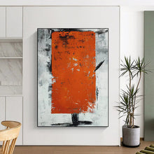 Load image into Gallery viewer, Massive Textured Orange Abstract Acrylic for Industrial - Chic Loft &amp; Bold Dining Room LargeART0316
