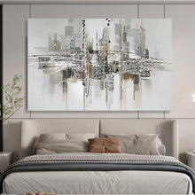 Load image into Gallery viewer, Monochrome Cityscape - Urban Living Room Art LargeART1551
