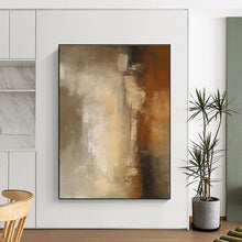 Load image into Gallery viewer, Muted Toned Abstract Layers Acrylic Art - Suited for Minimalist Bedroom &amp; Calming Waiting Room LargeART0599
