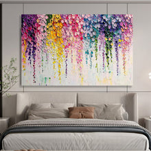 Load image into Gallery viewer, Hand - painted Massive Colorful Dripping Circles Acrylic Art for Playful Kids’ Rooms LargeART1768
