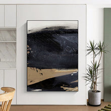 Load image into Gallery viewer, Stormy Mesa – Dark Black and Earthy Beige Layers DTP203
