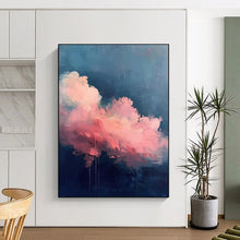 Load image into Gallery viewer, Dramatic Pink &amp; Blue Cloud Abstract, Ideal for Bold Living Room &amp; Creative Studio LargeART1976
