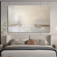 Load image into Gallery viewer, Neutral - Toned Minimalist Abstract Painting On Canvas for Modern Office &amp; Minimalist Bedroom DKH331
