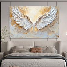 Load image into Gallery viewer, Textured White Wings Abstract Painting On Canvas DKH455
