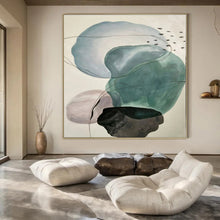 Load image into Gallery viewer, Soft Shape Abstract Painting, Suited for Serene Bedroom &amp; Calming Reading Nook LargeART1326
