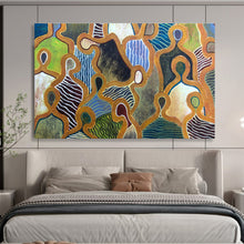 Load image into Gallery viewer, Colorful Figurative Abstract Painting for Cultural Center &amp; Eclectic Living Room DKH189
